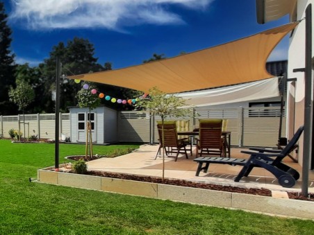 Saill ademend - premium schaduwdoek winddoorlatend en windbestendig