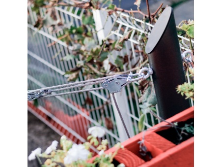 Ulisse - Paal Voor Schaduwdoeken Staal Variabele Hoogte