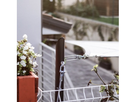 Ulisse - Paal Voor Schaduwdoeken Staal Variabele Hoogte