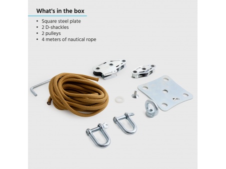 Kit wandmontage Muscle X3 met tractie booster voor schaduwdoeken