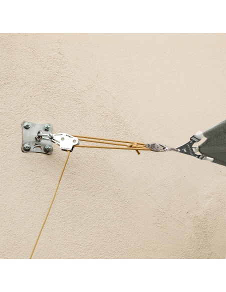 Kit wandmontage Muscle X3 met tractie booster voor schaduwdoeken