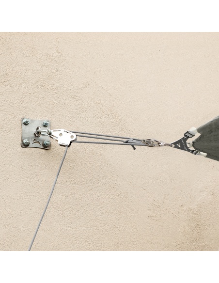 Kit wandmontage Muscle X3 met tractie booster voor schaduwdoeken