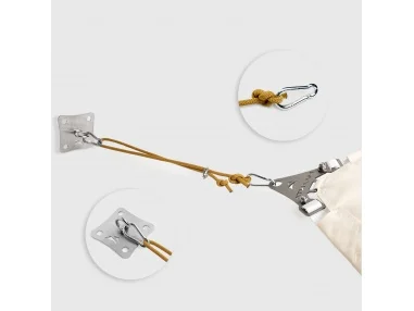 Kit Wandmontage Zeiltouw - Bevestigingsset met zeiltouw