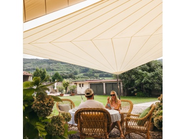 Solaria +Plus Waterdicht - De evolutie van ons beste waterdichte radiaal gesneden schaduwzeil