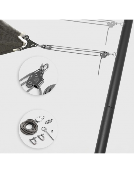 EZ Muscle x3 Pole: Spanset voor schaduwdoeken | Maanta