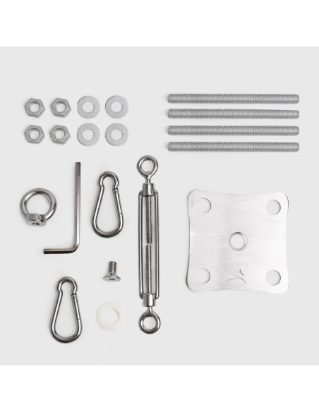 Bevestigingsset EZ Wall Fix voor muren spanhaak staal schaduwdoek