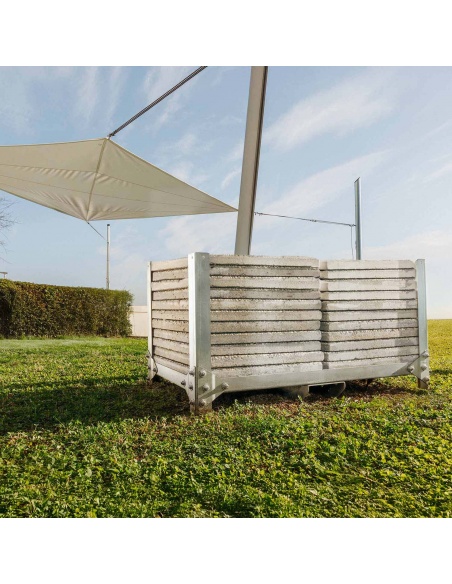 Easy Ballast: Ballastbasis voor Palen voor Schaduwdoeken | Maanta