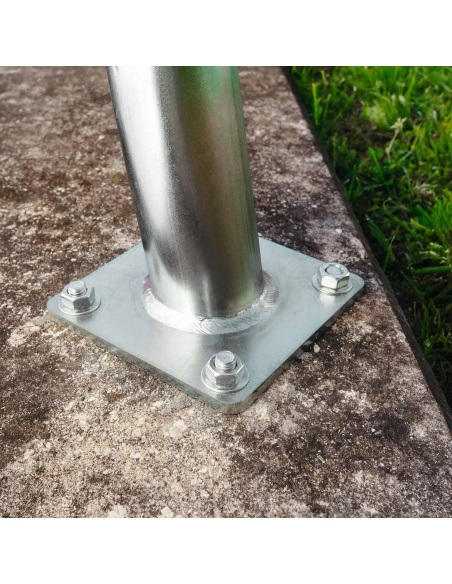 Set van 4 draadstangen van gegalvaniseerd staal M12 lengte 13 cm