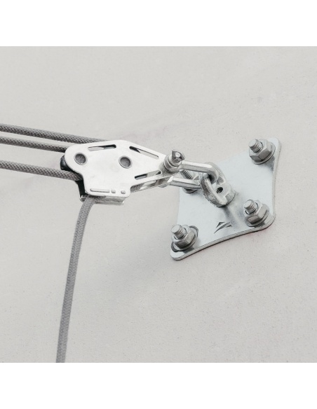 Set van 4 draadstangen van gegalvaniseerd staal M10 lengte 12 cm