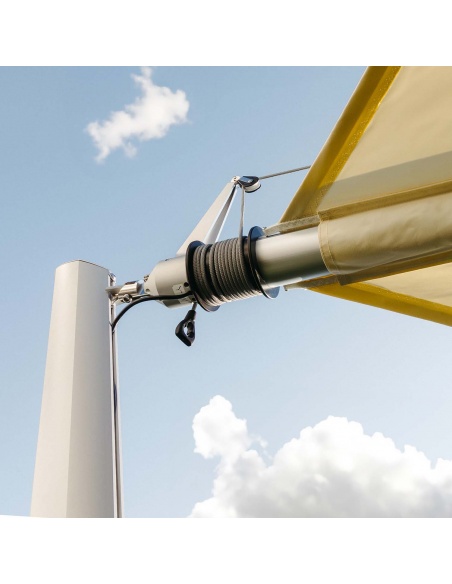 Alu Simple: De Paal voor jouw Gemotoriseerde Oprolbare Schaduwdoek Zefira