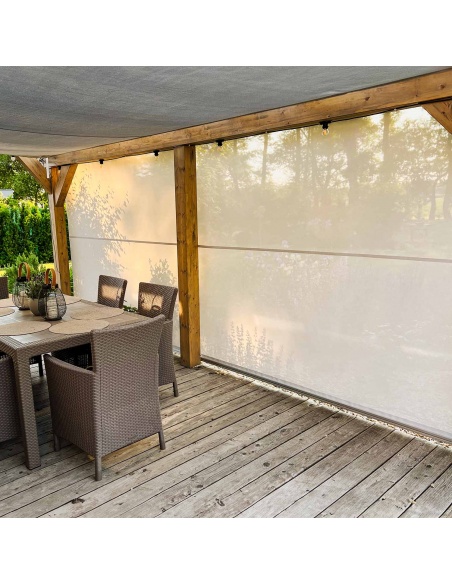 Reef Roll - Buitenrolgordijn OP MAAT met zijgeleiding