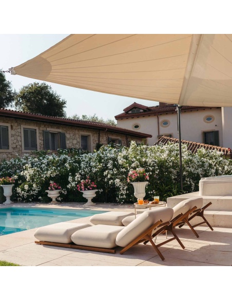 Tuga: Uniek nautisch ontwerp teak zonnebed