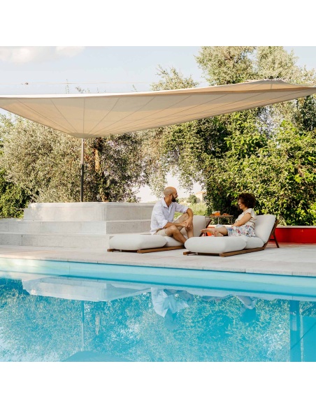 Tuga: Uniek nautisch ontwerp teak zonnebed