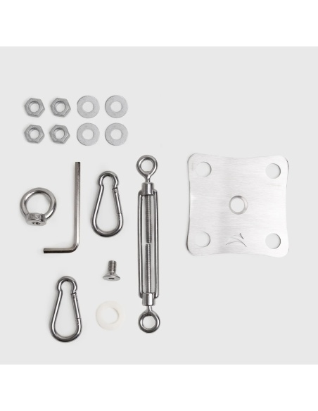 Bevestigingsset EZ Wall Fix voor muren spanhaak staal schaduwdoek