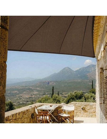 Solaria Ademend - ons beste zonnedoek met radiale snit