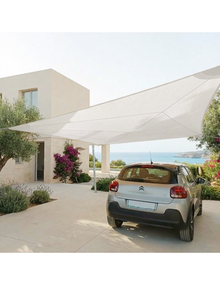 Solaria Ademend - ons beste zonnedoek met radiale snit