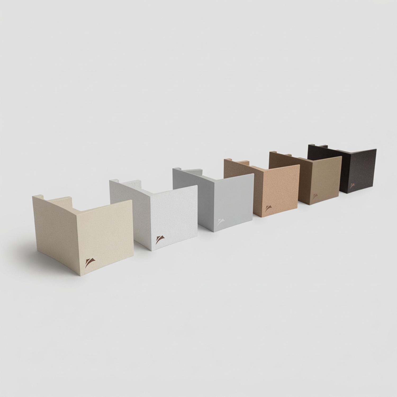 Recta: rolgordijn met geometrische designplaat 2