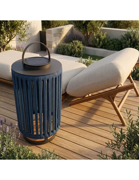 Marinea: Buitenlamp van gevlochten touw