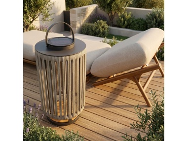 Marinea: Buitenlamp van gevlochten touw