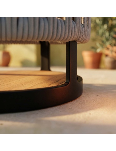 Marinea: Buitenlamp van gevlochten touw