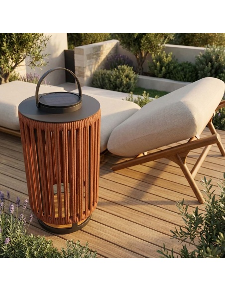 Marinea: Buitenlamp van gevlochten touw