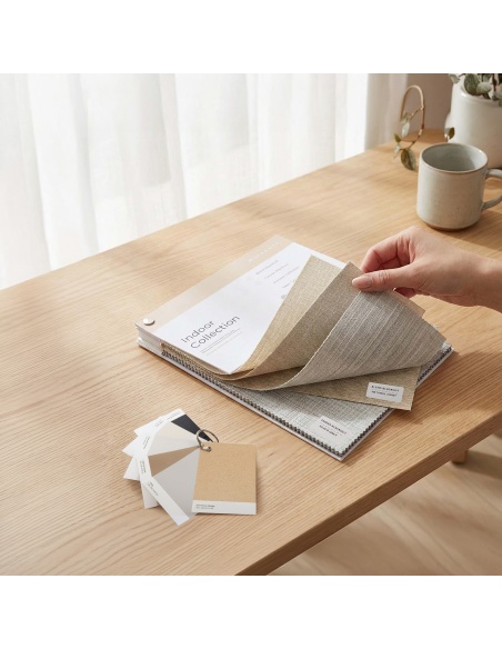 Stofstalen rolgordijnen: Kleuren & materialen