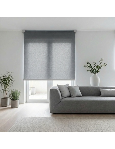 Recta: rolgordijn met geometrische designplaat