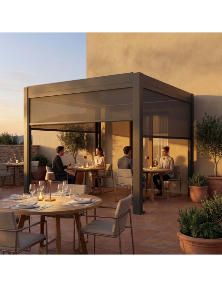 Manual Zip Screen - Zipscreen voor pergola Lyra T6