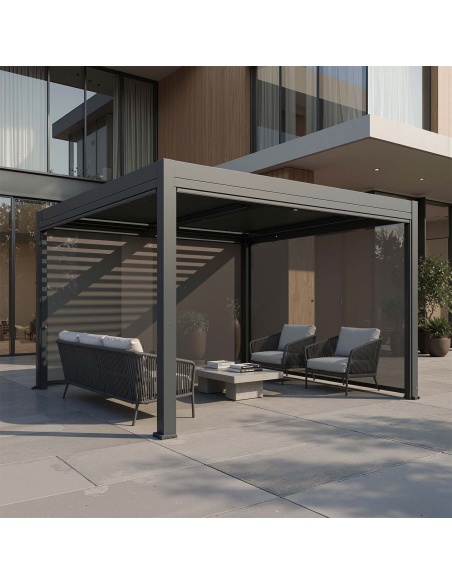 Manual Zip Screen - Zipscreen voor pergola Lyra T6