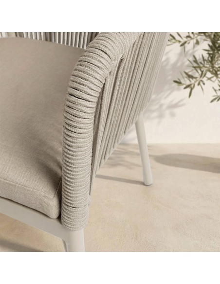 Liara: Buitenstoel van Olefin Touw Anti-UV