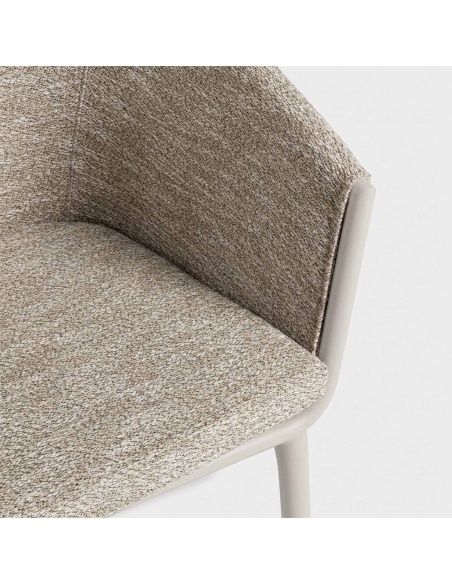 Mitara: Outdoor Eetkamerfauteuil van Doorgeverfd Stof