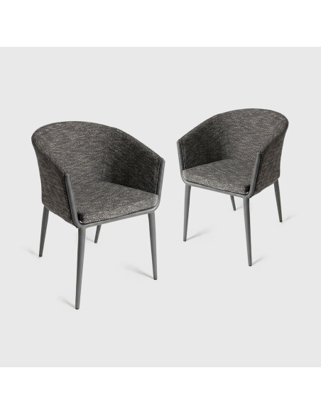 Mitara: Outdoor Eetkamerfauteuil van Doorgeverfd Stof