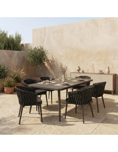 Conviva: Eettafel voor de Tuin van Aluminium