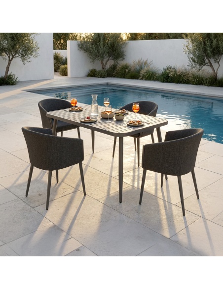 Conviva: Eettafel voor de Tuin van Aluminium