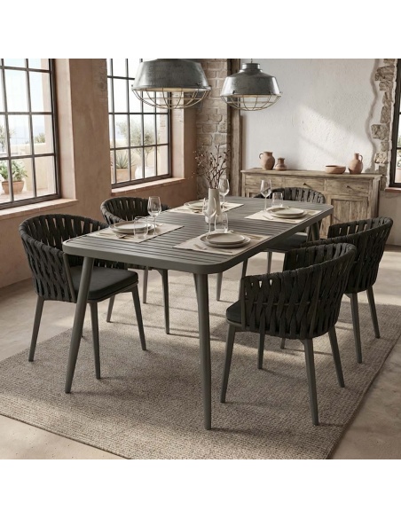 Conviva: Eettafel voor de Tuin van Aluminium