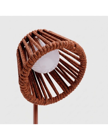 Mini Ropelle: Oplaadbare tafellamp van Olefin koord