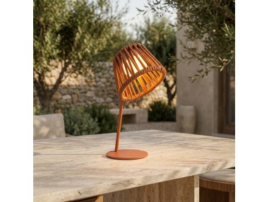 Mini Ropelle: Oplaadbare tafellamp van Olefin koord