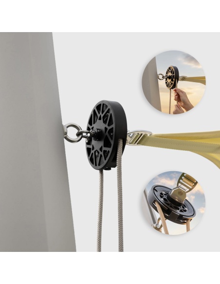 EZ Furl: Universeel Oprolsysteem voor Schaduwdoeken