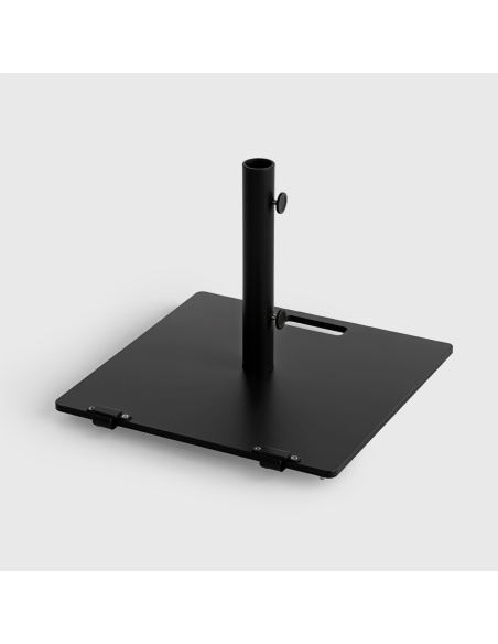 Vierkante parasolvoet staal 25 kg - Compatibel met Klika en Lybra