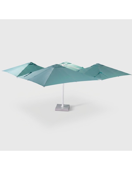 Cygnus Qadro: Zweefparasol met Vier Doeken 6×6 m