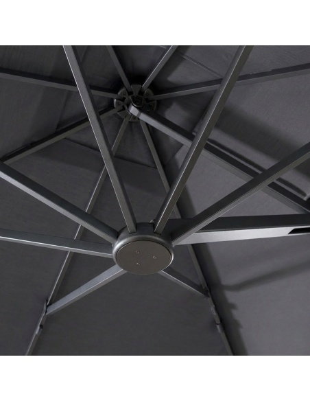 Cygnus: Cantilever Parasol met Zijarm Push-Open