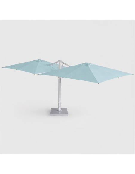 Cygnus Duo: Dubbele Zweefparasol met Zijarm