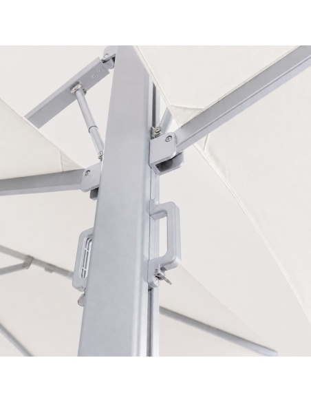 Cygnus Duo: Dubbele Zweefparasol met Zijarm