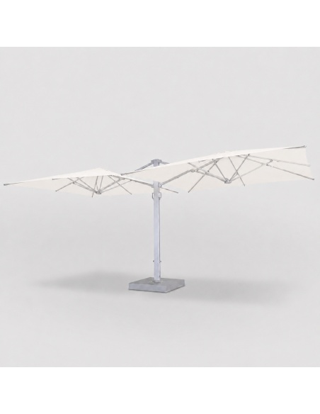 Cygnus Duo: Dubbele Zweefparasol met Zijarm