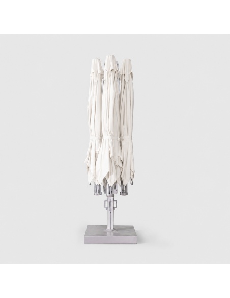 Cygnus Qadro: Zweefparasol met Vier Doeken 6×6 m