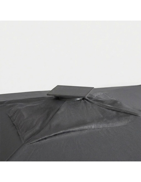 Hydrus: Professionele Parasol met Centrale Mast 5×5 m en Ø6 m