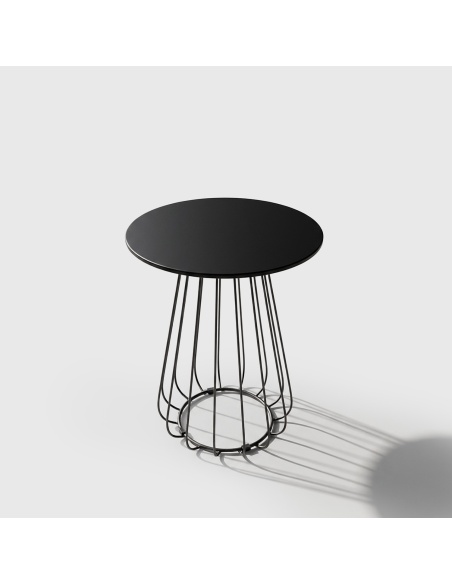 Plaka: Design Bistrotafel Voor Buiten van Rond Staal