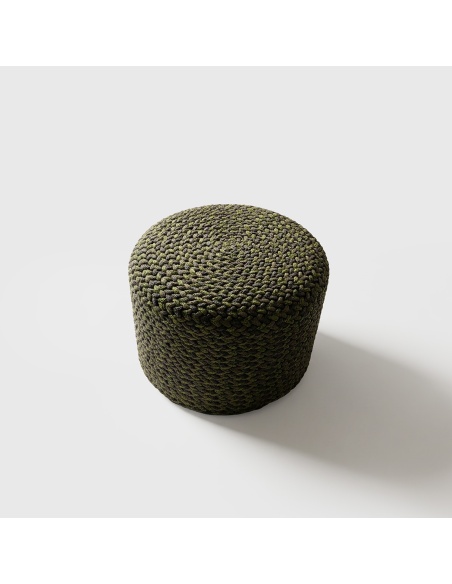 Thyrea: Gevlochten Outdoor Poef met Maanta Design