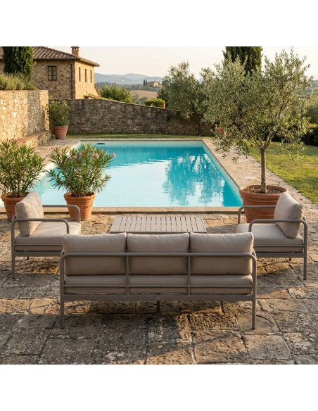 Melina: Outdoor lounge set met extra dikke kussens