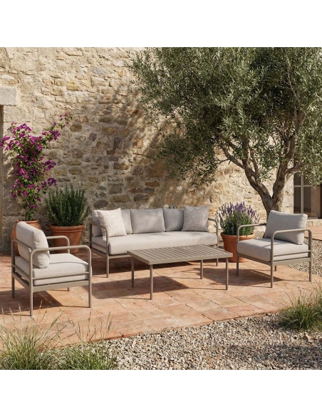 Melina: Outdoor lounge set met extra dikke kussens